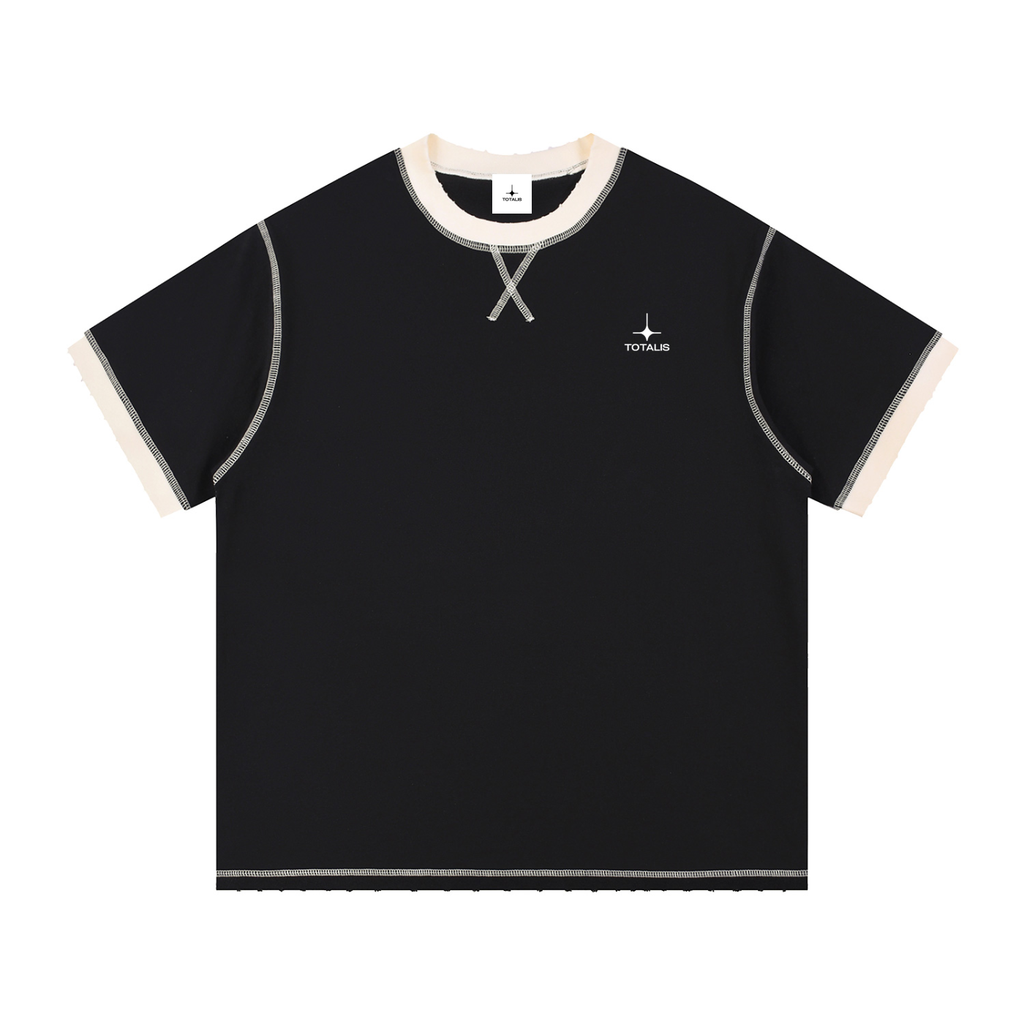 Contrast-Stitched Cotton T-Shirt