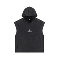Snow Washed Boxy Hooded Tank Top