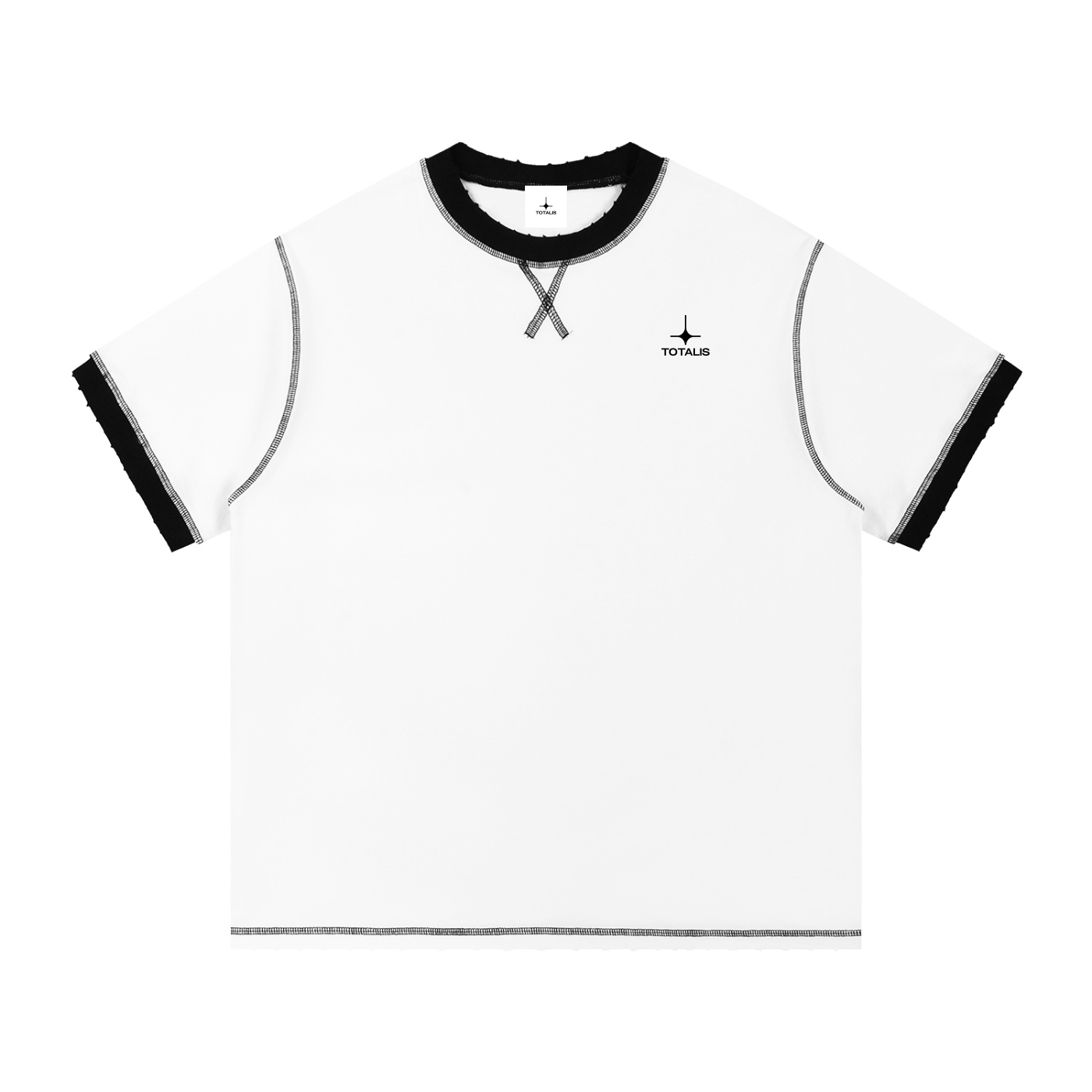 Contrast-Stitched Cotton T-Shirt