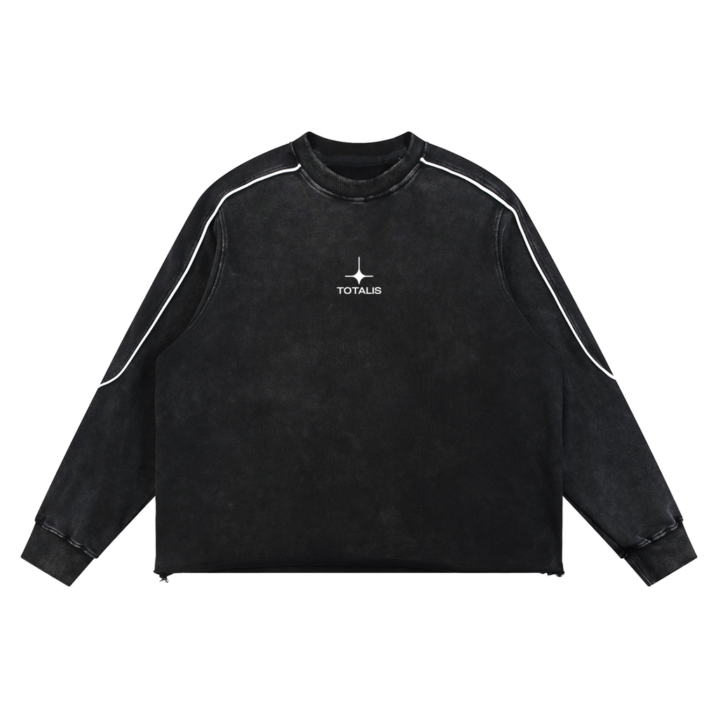 Mineral Wash Hem Sweatshirt