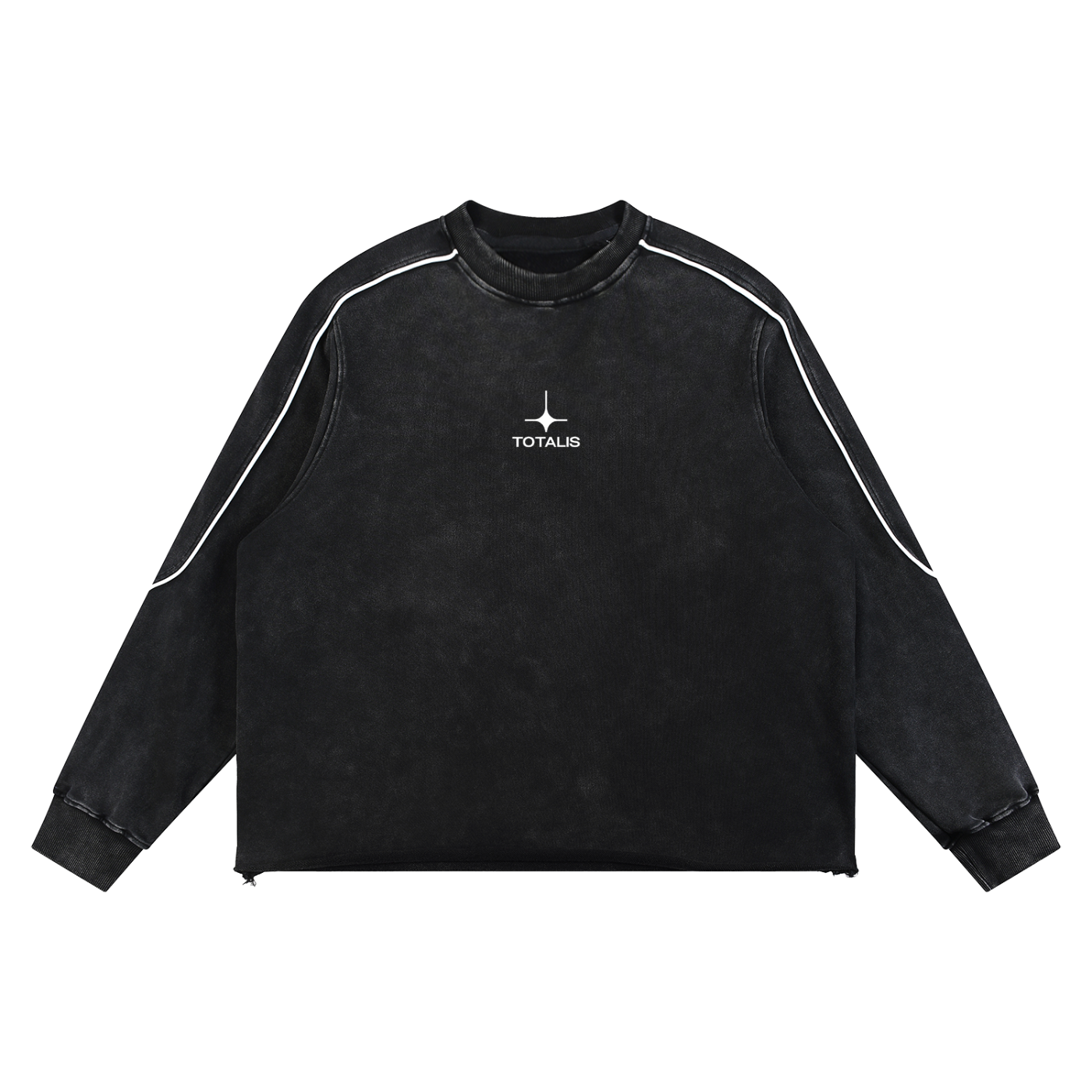 Mineral Wash Hem Sweatshirt
